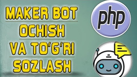 Maker Bot ochish va toʻgʻri sozlash bot ochadigan qilish. #MS_VLOGS_UZ