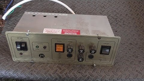 Zig control unit CF9B, 230v and 12v for caravan or motorhome.