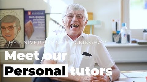 Meet our personal tutors - The University of Buckingham