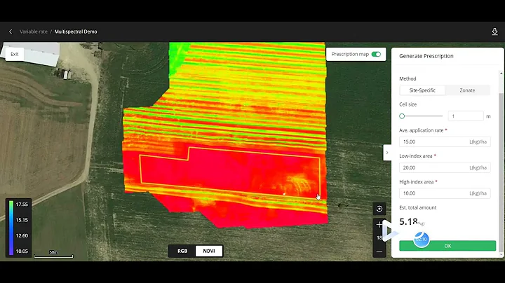 DJI SmartFarm Web - Variable Rate Prescription