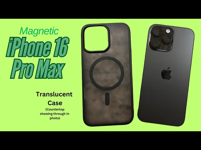 Magnetic Case for iPhone 16 Pro Max/16Pro/16Plus/16, Built-in Screen Protector & Camera