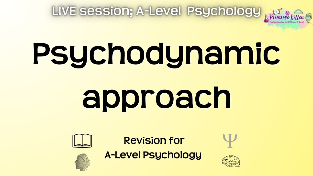 Psychodynamic approach - AQA A-Level Psychology | Live Revision Session ...