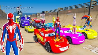 GTAV SPIDER-MAN 2, FIVE NIGHTS AT FREDDY'S, THE AMAZING DIGITAL CIRCUS Join in Epic New Stunt Racing by Spider GTA 2,478 views 2 weeks ago 2 hours, 2 minutes