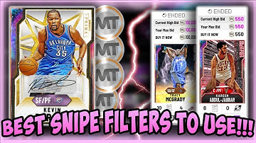 NBA2K20 BEST FILTERS TO USE TO MAKE MT RIGHT NOW!!! QUICK MT WITH THESE!!! OPAL AND PD SNIPING!!