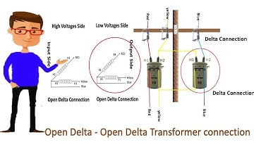 Open Delta - Open Delta Transformer connection | Delta Delta | Transformer | 1 phase Transformer