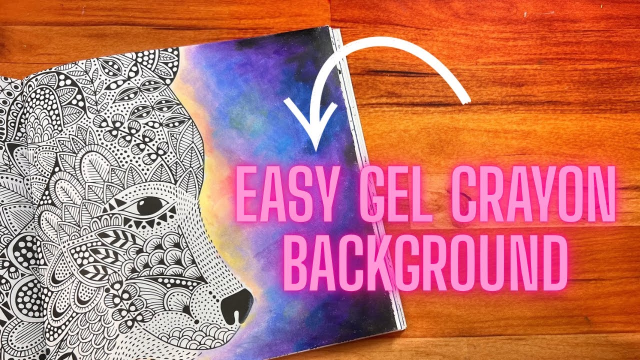 Простая раскраска: фон для гелевых карандашей