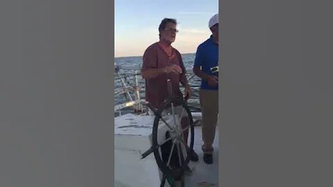 Fred sails the Rebecca Rourke