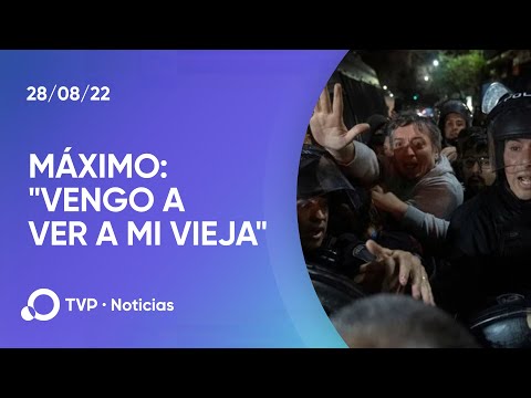 Máximo Kirchner fue agredido por la Policía de la Ciudad