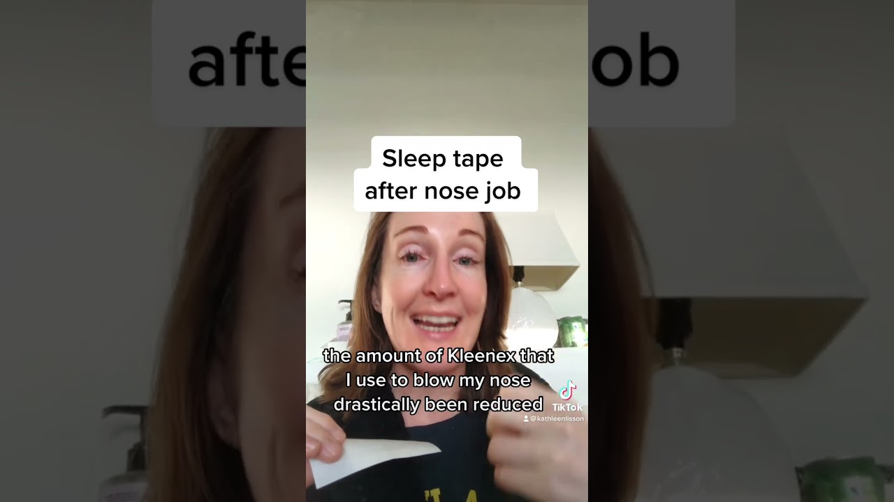 How to use sleep tape for nose breathing after rhinoplasty nose job reduce snoring #sleeptape