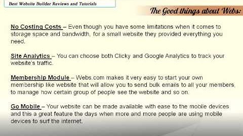 Webs.com Website Builder Review