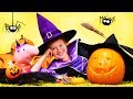 Spielzeugvideo für Kinder. Peppa Wutz und Irene feiern Halloween. Spielspaß mit Peppa Wutz