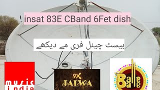 insat 83E CBand 6Fet Dish latest update 16-7-2022