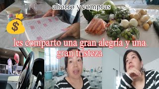 una gran alegría y una gran tristeza 🥳 😢/ así vamos con el ahorro 💰/ compras 🥦🌶️