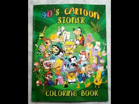 90's Cartoon Stoner Coloring Book For Adults: 90s Cartoon Coloring