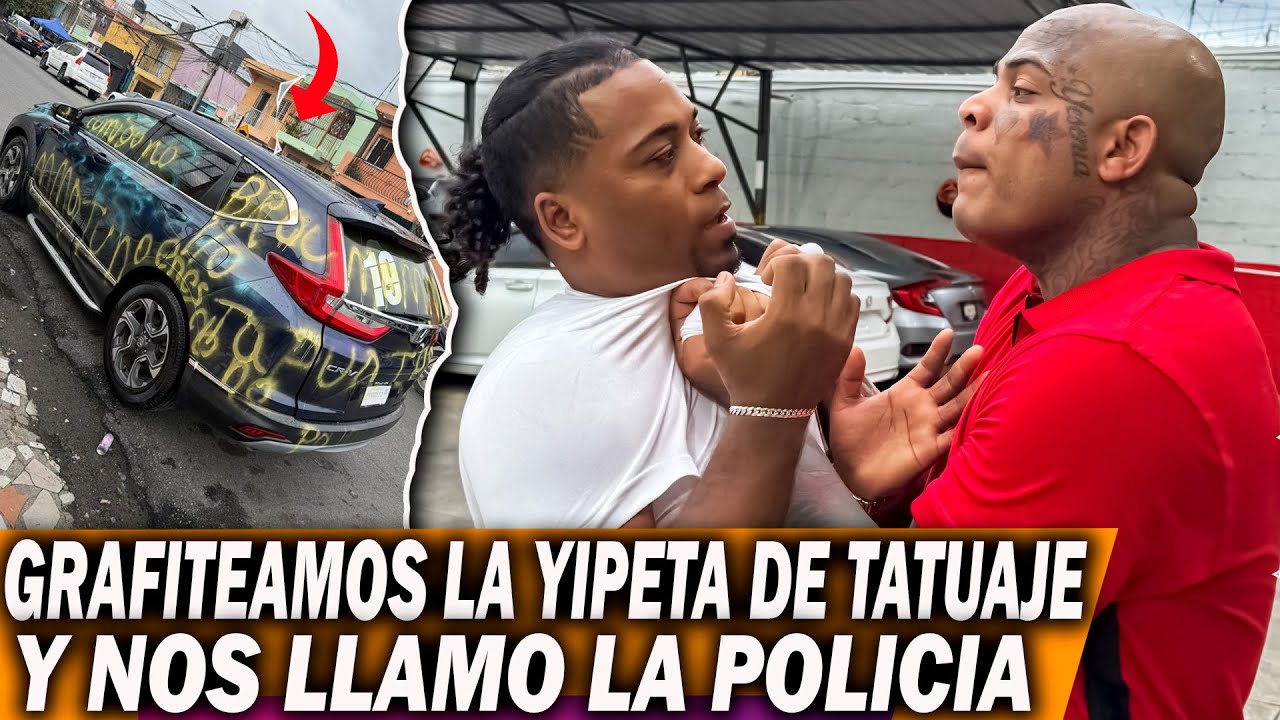 TATUAJE LE LLAMA LA POLICÍA A CHITETV PORQUE GRAFITIO SU GUGUA(broma a tatuaje)