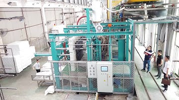 EPS shape molding machine working video with 50 seconds/cycle