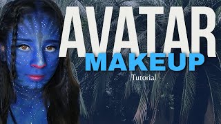 RECREATING "THE AVATAR" MAKEUP LOOK. #avatar #avatarmakeup #avatarthewayofwater