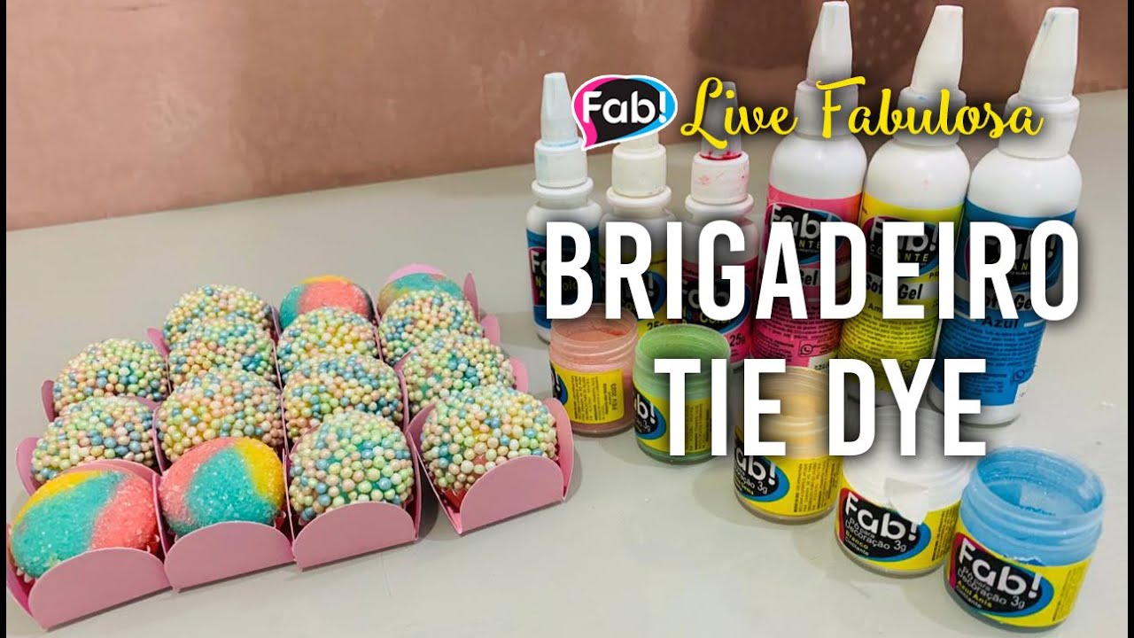 Brigadeiro Tie Dye | Com @Confeitaria Refinada Brigadeiro Tie Dye | Com @Confeitaria Refinada