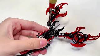 3D Mechanical Scorpion Metal Puzzle Red Black Model Kit