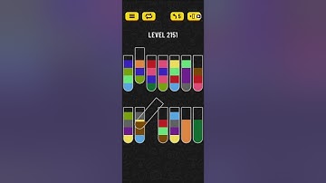 Water sort puzzle level 2151