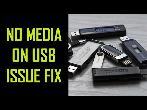 Fix USB Flash No Media error Repair pendrive not show in computer Recover USB flash