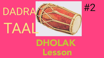 Dadra Taal lesson #2 on  Dholak easy lesson for slow vajan || by SanatanDharm