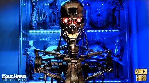 THE TERMINATOR (1984) Endoskeleton Life-Size Bust Prop Replica by Sideshow Collectibles 360°View 4K