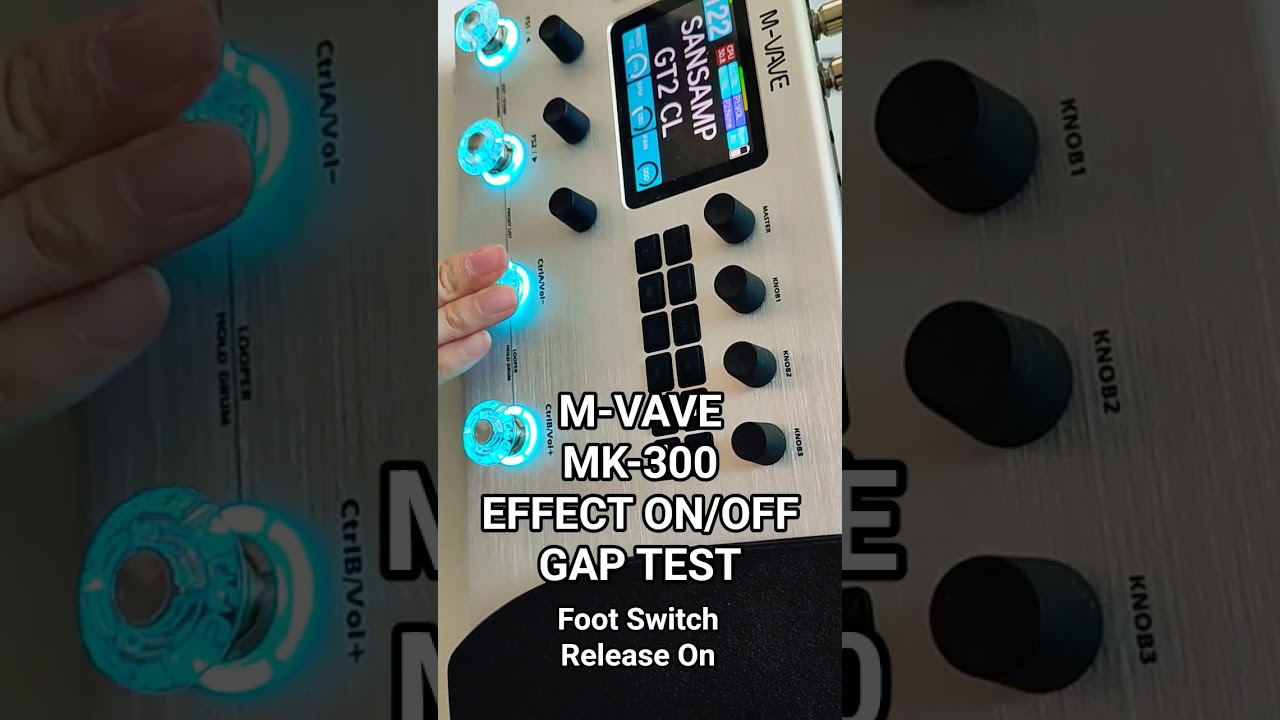 M-VAVE MK-300 EFFECT ON/OFF SOUND GAP TEST