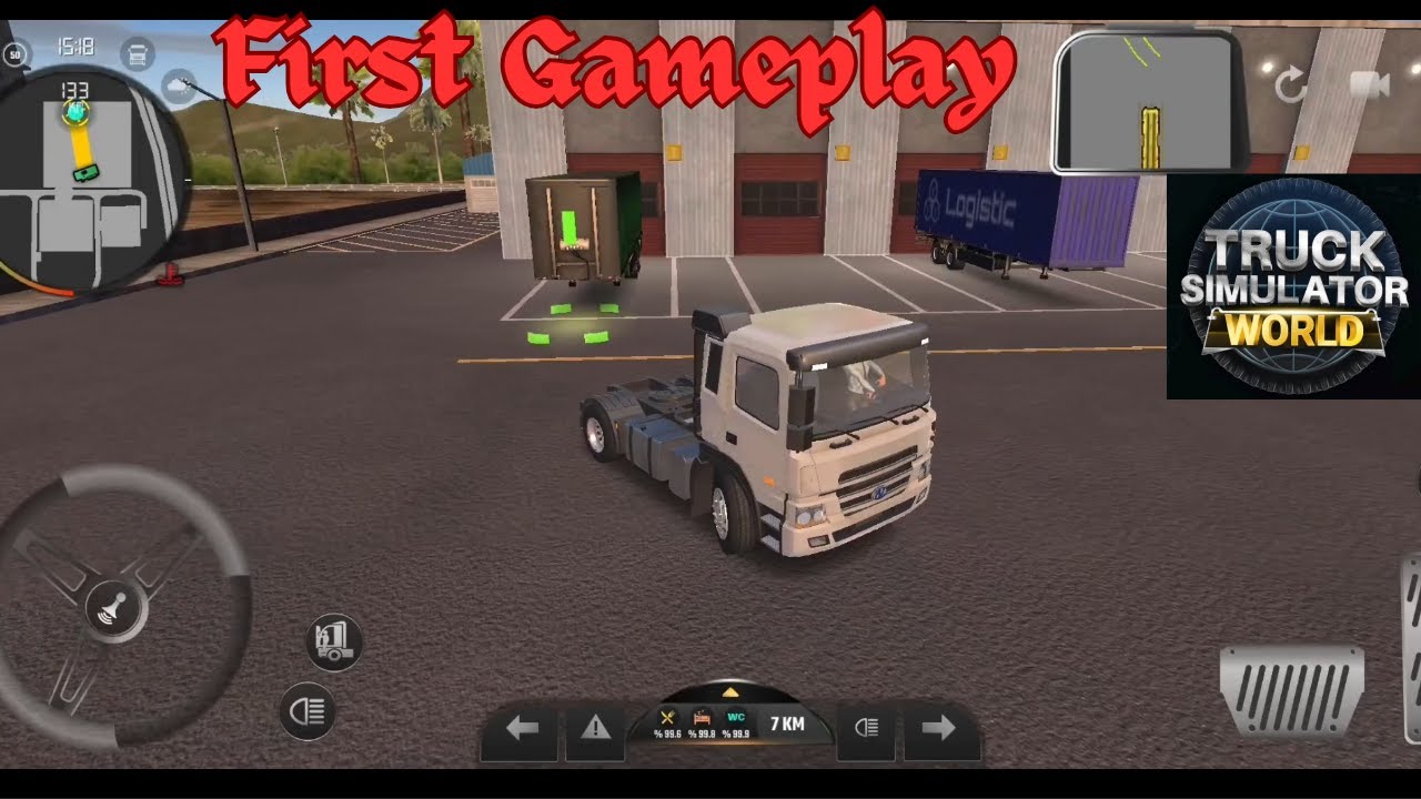 🚚FIRST GAMEPLAY! of Truck Simulator : World Android by Sir Studios🏕 | Truck Gameplay
