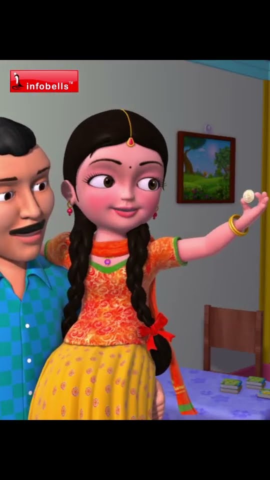 Mummy ki roti gol gol | Hindi Rhymes \u0026 Balgeet | Infobells #hindirhymes #hindicartoons #balgeet