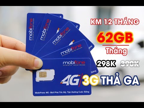 SIM 3G 4G Mobifone Siêu Khủng 62GB/tháng trong 12 tháng | Siêu Thị 3G