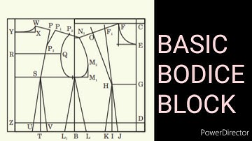 How to make "BASIC BODICE BLOCK" // (PATTERN MAKING) 2021