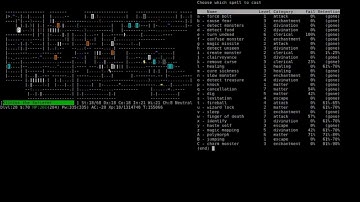 Nethack Wizard Ascension Timelapse, May 2019