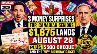 Canadian Seniors: $1,875 Lands August 28 -Plus the $500 Cheque and the 75th-Birthday Raise