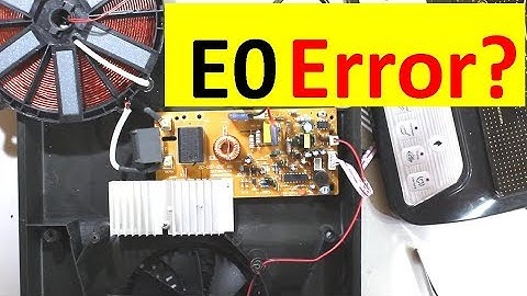 How to Repair Induction Cooktop E0 Error
