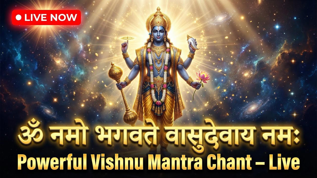 Live Chanting: ॐ नमो भगवते वासुदेवाय नमः | Om Namo Bhagavate Vasudevaya Namah