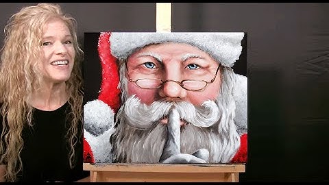 Learn How to Draw and Paint with Acrylics "SANTA
