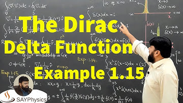 L15.2 The Dirac delta function: Solutions Example 1.14, 1.15