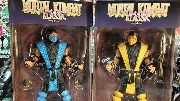 SUB-ZERO AND SCORPION ▪️ MCFARLANE TOYS KOMBAT KLASSIC MORTAL KOMBAT ACTION FIGURES!
