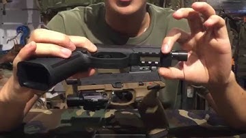 Cybergun FN FNX45 Tactical GBB Airsoft Pistol @ jkarmy English