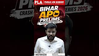 Bihar APO Prelims Crash Course + Test Series 2026 Starting from 11th May l Pahuja Law Academy