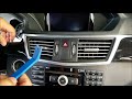 How to Remove Radio / Navigation / Command from 2010 Mercedes E350 for Repair.