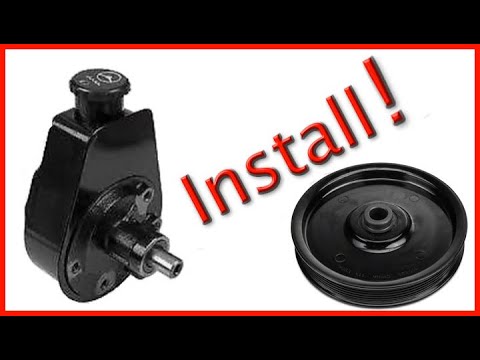 How to Install Power Steering Pump Pulley - YouTube