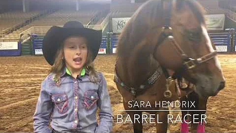 Barrel Racer Sara Hendrix talks about the upcoming...