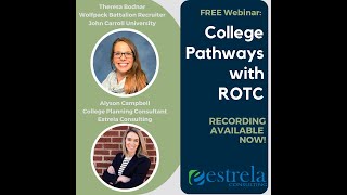 Estrela Webinar Series: College Pathways with ROTC