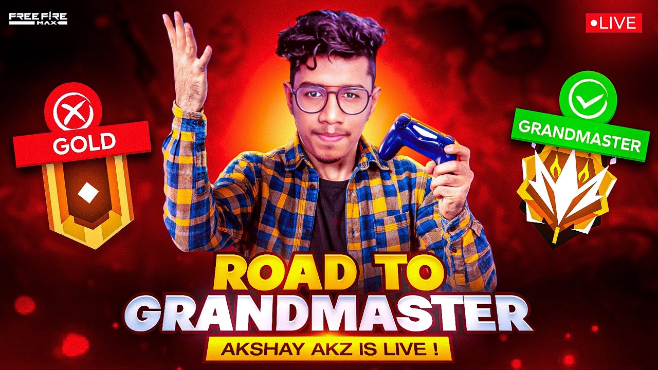 Free Fire Live - GrandMaster Rank Pushing To Top 1 - YouTube