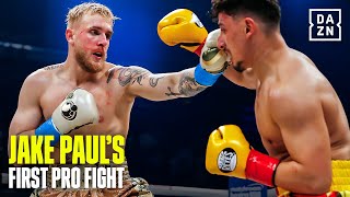 JAKE PAUL'S FIRST PRO FIGHT ENDS IN 1ST ROUND KO! Jake Paul vs AnEsonGib