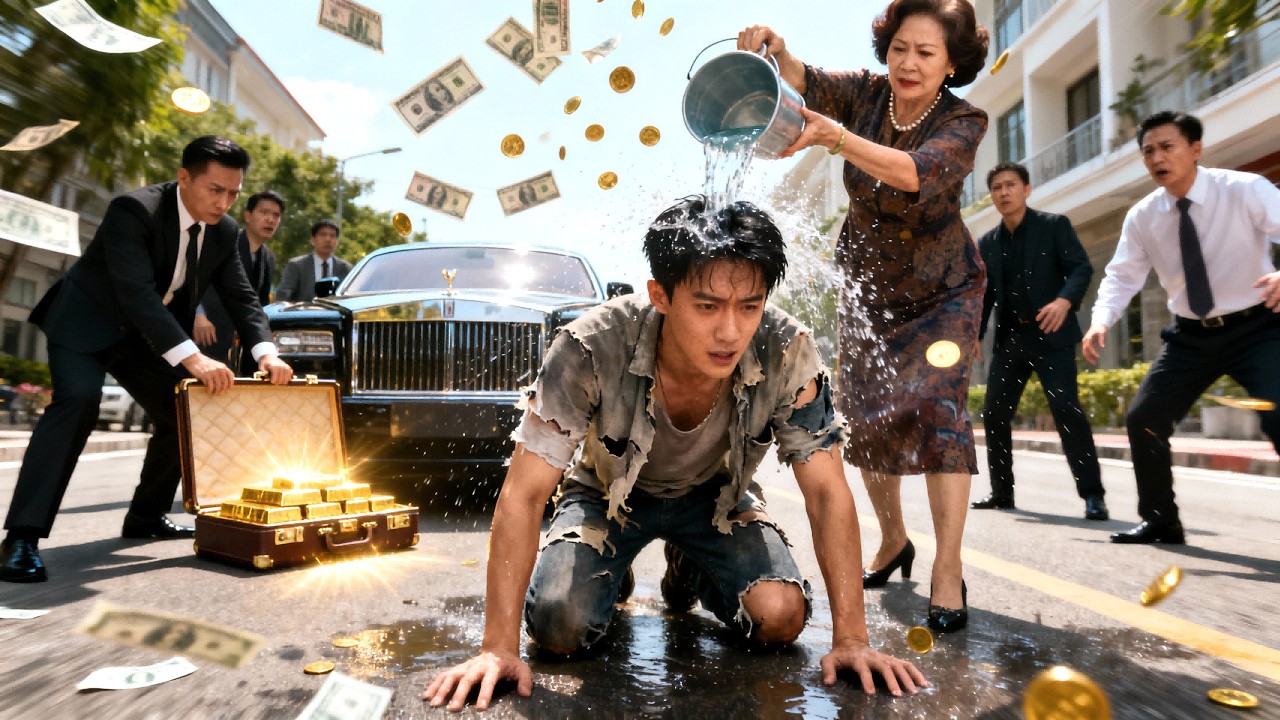 丈母娘嫌我是窮鬼逼我退婚，全街坊都嘲諷我窩囊廢！下秒親媽遞來三億黑卡，原來我是首富獨子，讓所有嘲笑我的人跪舔求饒都不配！#短劇 #爽劇 #親情 #drama #逆袭