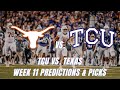 Texas vs. TCU Predictions | College Football Betting Picks Week 11 2022