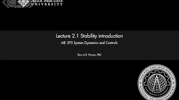 System Dynamics and Controls: Lecture 2.1 Stability introduction.